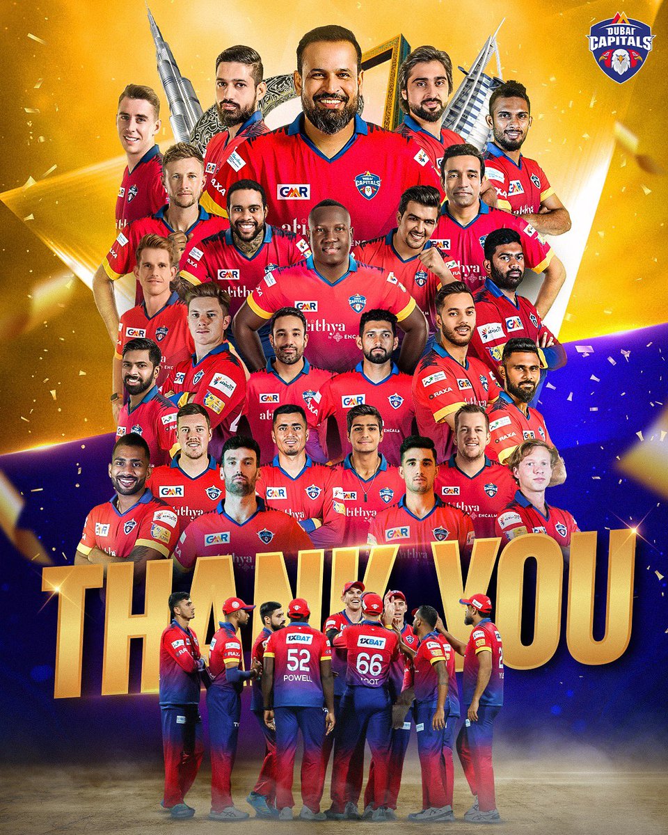 @Dubai_Capitals journey that had its ups and downs didn't culminate the way we would've hoped, but we are pround of the effort that everyone put in from day one

#SoarHighDubai #WeAreCapitals