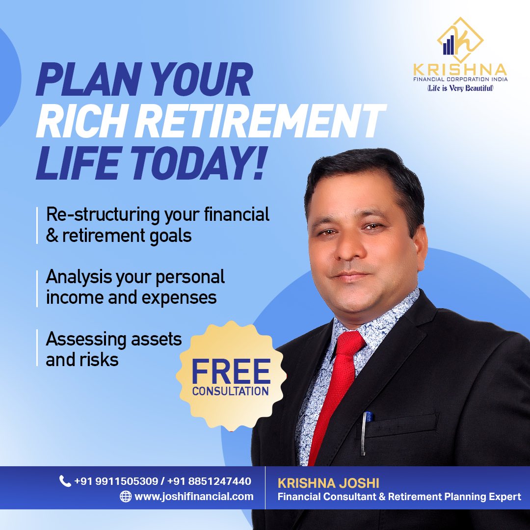 licjoshi05's tweet photo. Your guide to ideal financial future planning starts here. We help you plan now so that you retire wealthy!
๐ +91 9911505309 / +91 8851247440
๐ฉ licjoshi05@gmail.com
๐ https://t.co/xywbFoncsr
.
.
#InsuranceZarooriHai #CompleteFinancialPlanning #RetirementPlanningExpert https://t.co/6hkTvzlPGf