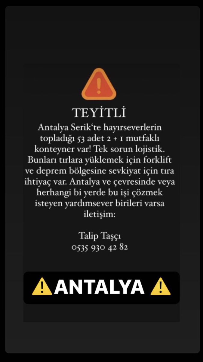 ANTALYA/SERİK! RT