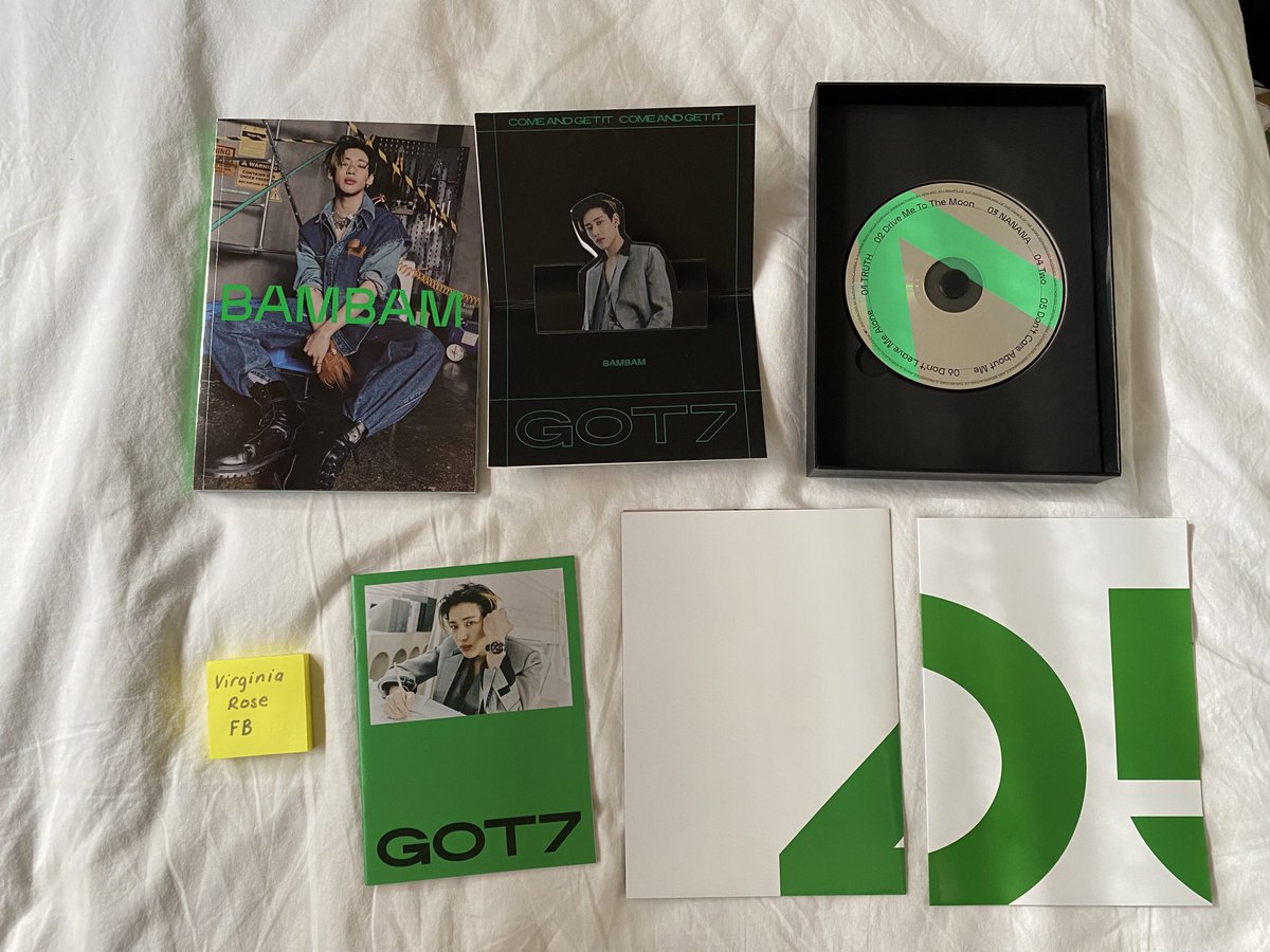 lullabykyum's tweet photo. got7 albums are youngjae and bambam vers 💚 https://t.co/IBkD4JNkpl