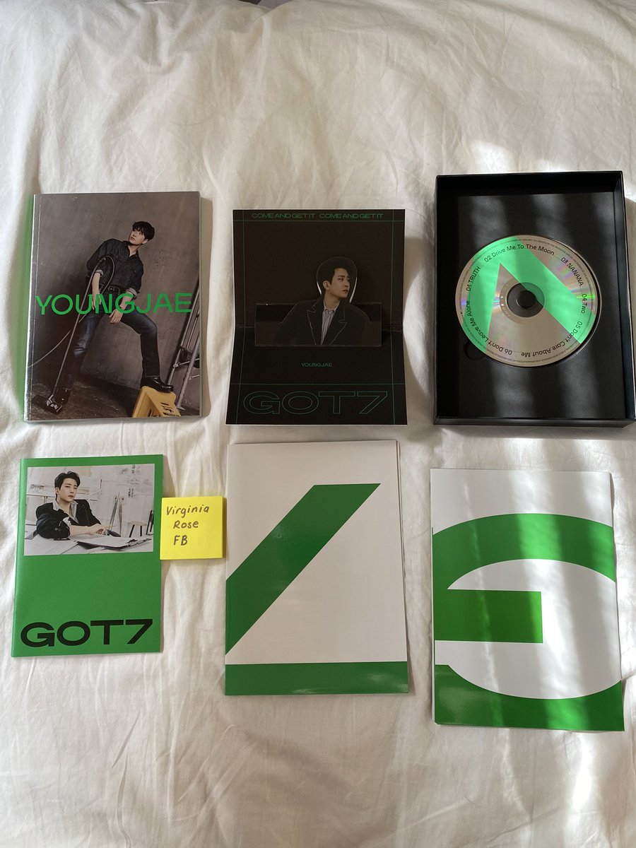 lullabykyum's tweet photo. got7 albums are youngjae and bambam vers 💚 https://t.co/IBkD4JNkpl