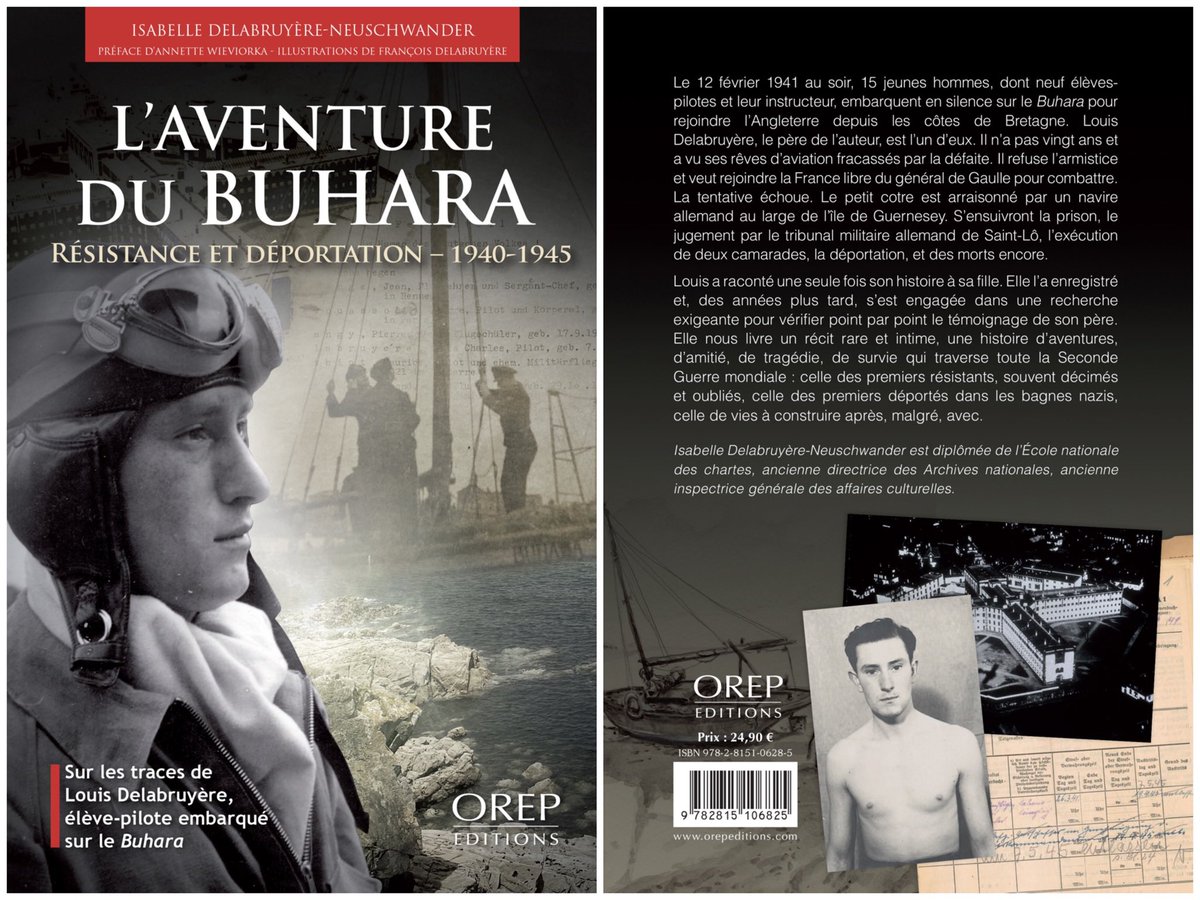 IsaNeuschwander #lesArchivesnotreBiencommun (@ineuschwander) on Twitter photo Il y a 82 ans, le 12 février 1941, 15 jeunes hommes embarquent sur le #Buhara pour rejoindre la France libre. Parmi eux : Louis Delabruyère, mon père. Cette histoire devait être écrite. Parution début avril. <a href="/OREPEditions/">OREP Éditions</a> <a href="/fondationresist/">Fondation de la Résistance</a> <a href="/fmd_paris/">Fondation pour la Mémoire de la Déportation</a> <a href="/FondationFL/">Fondation de la France Libre</a> <a href="/Armee_de_lair/">Armée de l'Air et de l'Espace</a> Il y a 82 ans, le 12 février 1941, 15 jeunes hommes embarquent sur le #Buhara pour rejoindre la France libre. Parmi eux : Louis Delabruyère, mon père. Cette histoire devait être écrite. Parution début avril. <a href="/OREPEditions/">OREP Éditions</a> <a href="/fondationresist/">Fondation de la Résistance</a> <a href="/fmd_paris/">Fondation pour la Mémoire de la Déportation</a> <a href="/FondationFL/">Fondation de la France Libre</a> <a href="/Armee_de_lair/">Armée de l'Air et de l'Espace</a>