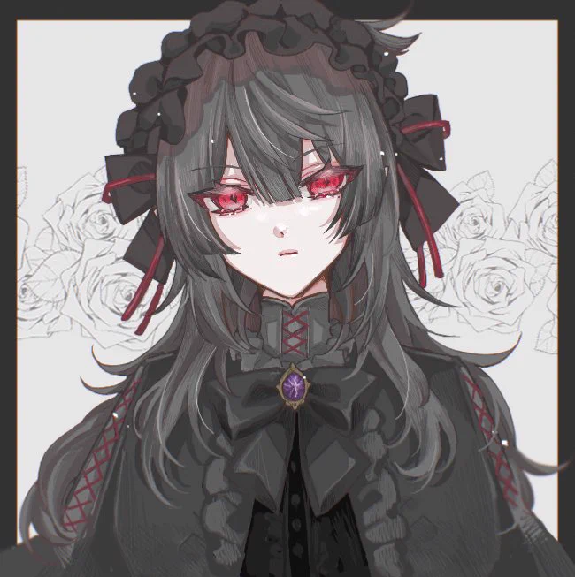 #SanyArt  黒髪ウルフ姫カットサーニャ 