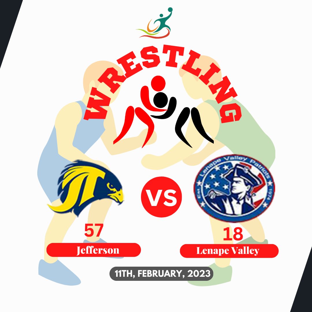 Final Score : Wrestling
Jefferson - 57 Vs Lenape Valley - 18
.
.
 #wrestlinglife #wrestlingfan #SportsNews #wrestlingislife #wrestlingmemes #newjersey #sports #wrestling #wrestlingteam