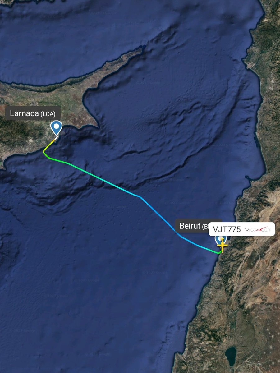 LebanonJets's tweet image. #9HIGH @vistajet #Malta arrived in #Beirut from #Grenoble Alpes Isère Airport then ended up in #Larnaca