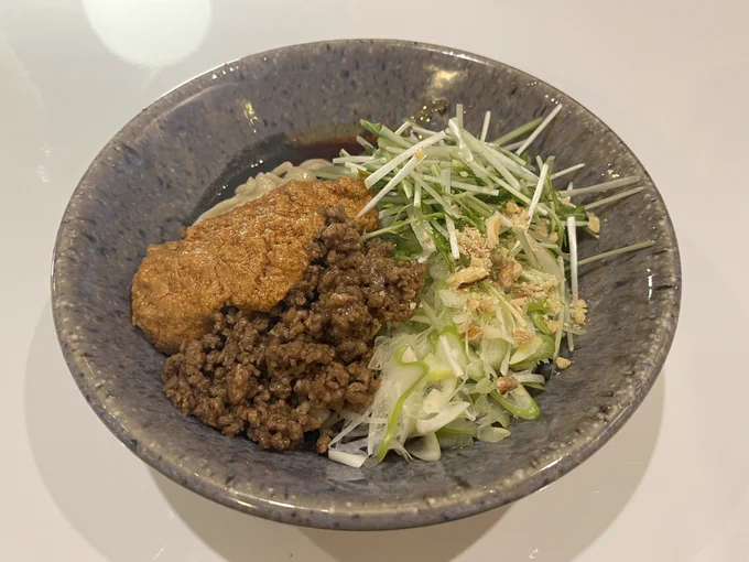 自分の作る汁なし担々麺美味しい#麺や九十九 
