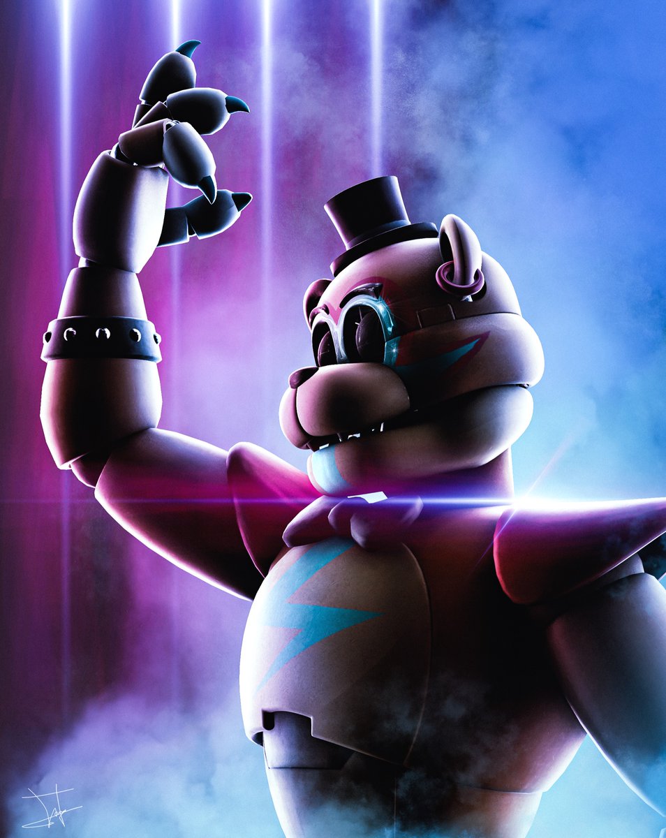 SfmToothless's tweet image. Glamrock Freddy art. #FNAF #SecurityBreach #glamrockfreddy #fnafanart