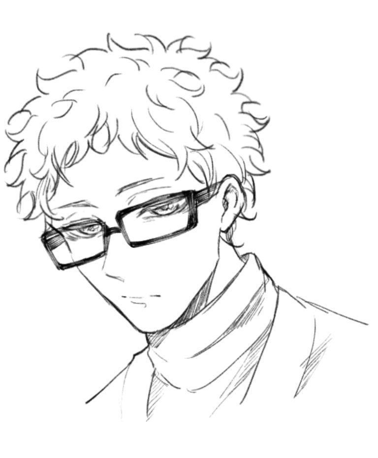 タートルネックいいよねっていう落描き