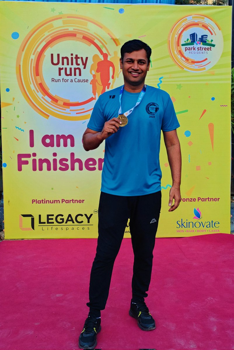 AshishBahety's tweet image. Tough Run don't last, 
Tough Runners Do !!!
#ImFinisher 
#UnityRun 
#ParkStreet 
#Pune 
#Running 
#Run4Cause