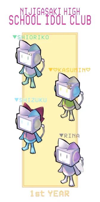 璃奈ちゃんRunRunsのアバター1年生 