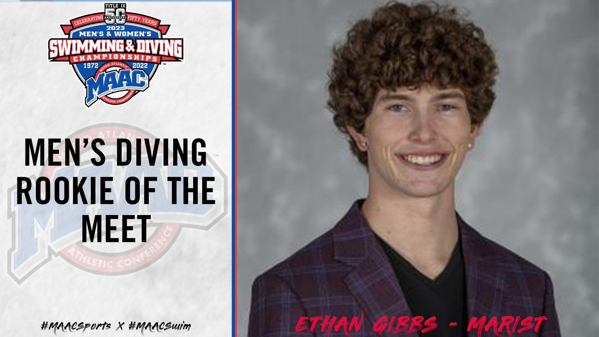 The 2023 MAAC Championships Men’s Diving Rookie of the Meet & Most Outstanding Diver of the Meet #MAACSports x #MAACSwim