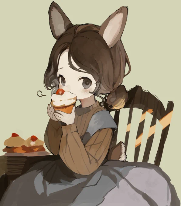 とチョコレートカラーの子 