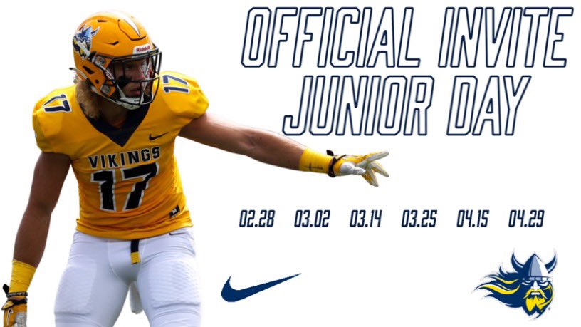 thank you <a href="/CoachSipple/">Mark Sipple</a>  for the junior day invite !! <a href="/AugieFB/">Augustana Football</a>