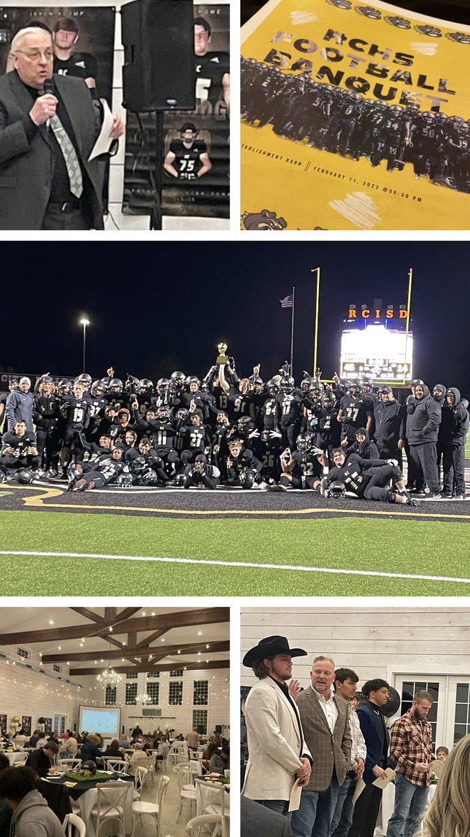 Great night celebrating all of the accomplishments of our Varsity Football Team! We are so proud of the hard work, grit, and character of this team! Way to lead Class of 2023, leaving a legacy in our first year 6A. #oneRC <a href="/RC_Bulldogs/">Royse City Football</a>