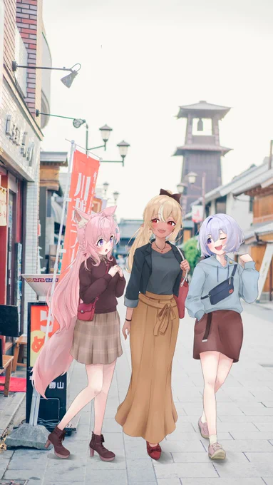 かなりあ小江戸巡り鐘つき通り#しらぬえ#かなたーと#こよりすけっち 