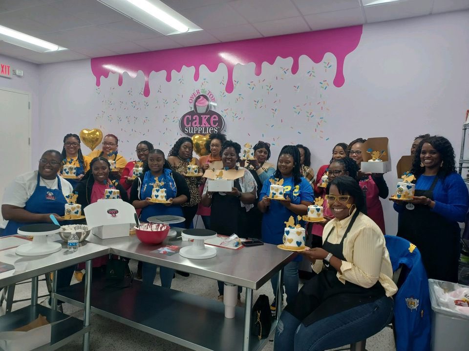 NHSChapterSgrho's tweet photo. What a busy Saturday the Nu Eta Sigma Chapter has had! Earlier today our Sisterhood committee hosted our first Gal-entines Event over at Over-the-Top Cake Supplies! Look at those beautiful cakes!
#SGHRO #SigmaSWR #NeverUnderEstimatedNHΣPoodles #PuttingSchertzOnTheMap https://t.co/fFzEO8elE6