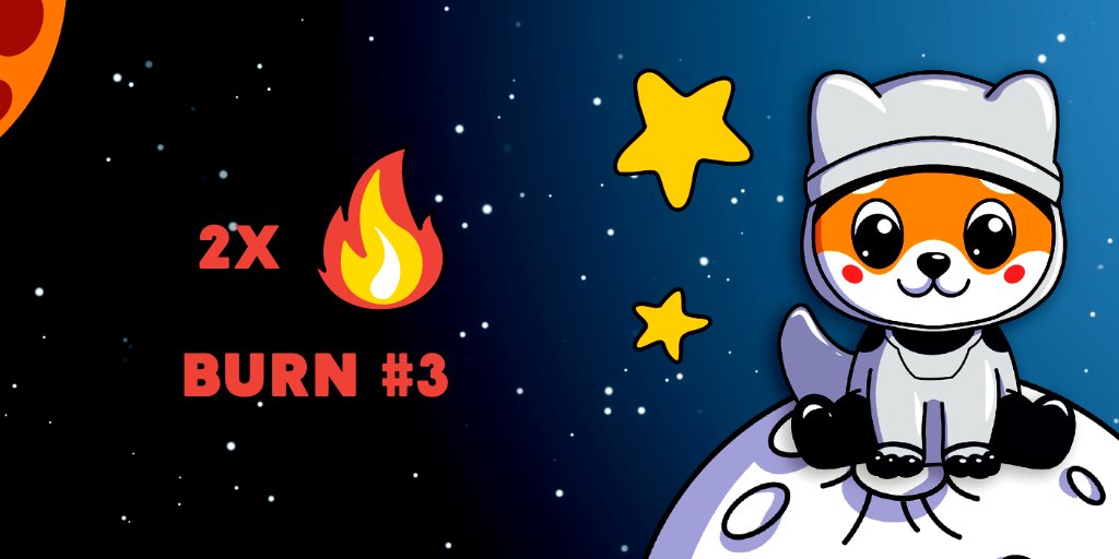 babymoonfloki's tweet photo. 🔥🔥BURN №3 2Х 🔥🔥
There was no burning yesterday. Therefore, today we decided to burn 2 times more coins.
➡️Check: https://t.co/F3Xtc8Iv0L
#BabyMoonFloki #BMFloki #Floki #Shibariium #AI #bsc #BSCGems https://t.co/X97yBpALZi
