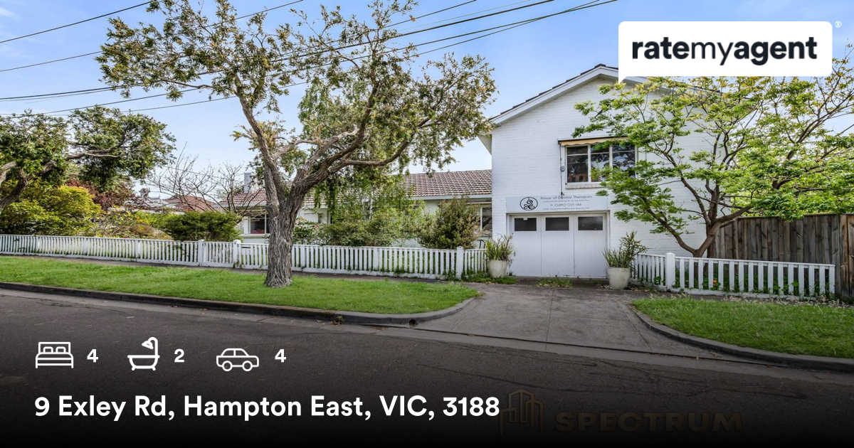 🛌 4 🛀 2 🚘 4
📍 9 Exley Rd, Hampton East, VIC, 3188

My latest sale on RateMyAgent.

rma.reviews/NkkewOEOKYgP

...
#ratemyagent #realestate #Spectrum_Real_Estate