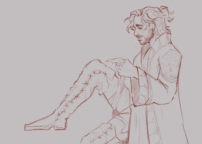ahaha tfw ur acquaintance rips his cloak so u can bandage ur leg and also ur a harlot 
