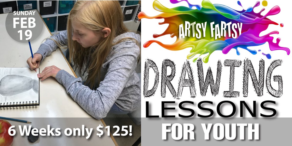 ArtsyFartsy_ca's tweet photo. #artsyfartsy #drawingclasses #drawinglessons #youthdrawing https://t.co/sCsz2LJuhe
