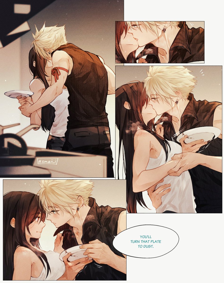 smaii_i's tweet image. "They kiss and she nearly crushes the plate."
#クラティ