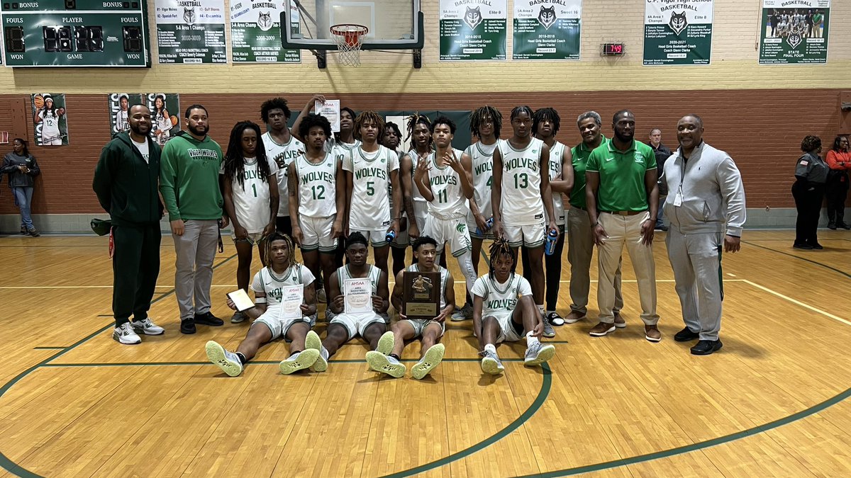 Congratulations to Vigor High School’s Men’s Basketball Team for winning 5A-Area 1 tournament!