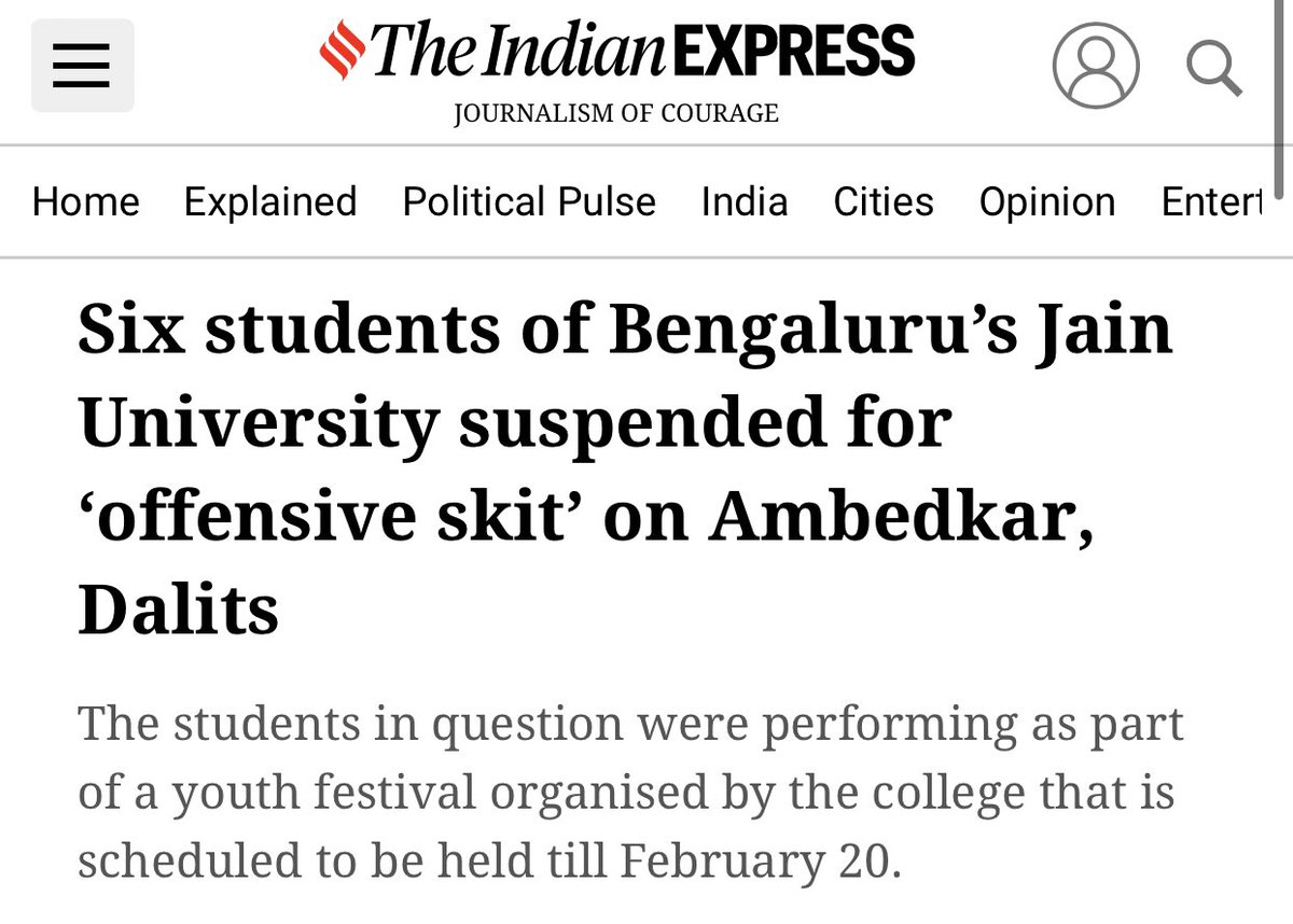 PriyankKharge's tweet photo. The skit performed by students of Jain University is Disgusting &amp; Disgraceful.
 
- They have no clue on the Indian history
- No understanding of SC/ST
- Zero knowledge on Babasaheb

- Faculty who approved this performance have done so with malafide intentions https://t.co/bhSveUxMiQ