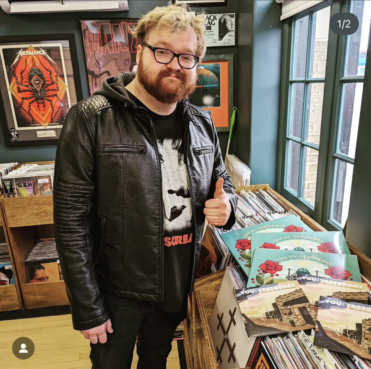 youvsyesterday's tweet photo. You can now pick up your copy of”Remember This” at @Omegamusicohio and @ResignationRecs ! Go support these great local record stores. https://t.co/PPBPAr2uEn