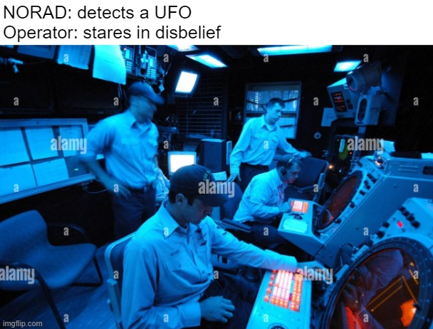 MemeContraption's tweet photo. NORAD sees a UFO https://t.co/W6hI7OJKrz