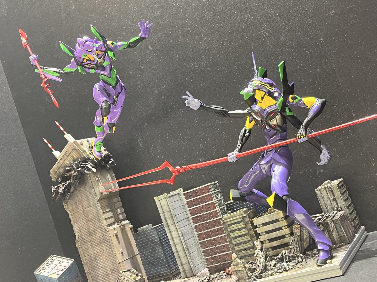 EVA Unit-01 vs EVA Unit-13 from Evangelion 3.0+1.0 Thrice Upon a Time (Tentative Name) by Union Creative!!
#Evangelion #ShinEvangelion #AmiAmiLive #WF2023W