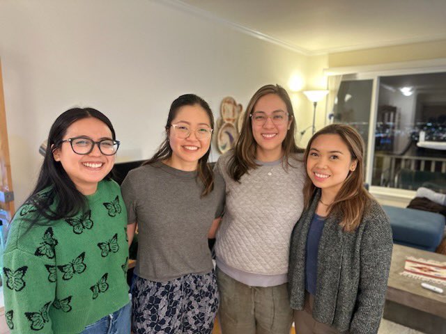 gretapengmd's tweet photo. When the resident youโre working w/ on service mentions she hasnโt met a lot of Filipina residentsโฆ you order Filipino take out and arrange a dinner for her to meet some other awesome Filipina residents @UCSF love these superstars @michelle_caunca @RiriWrites @shannenkim1 https://t.co/rIGbMSZVSo