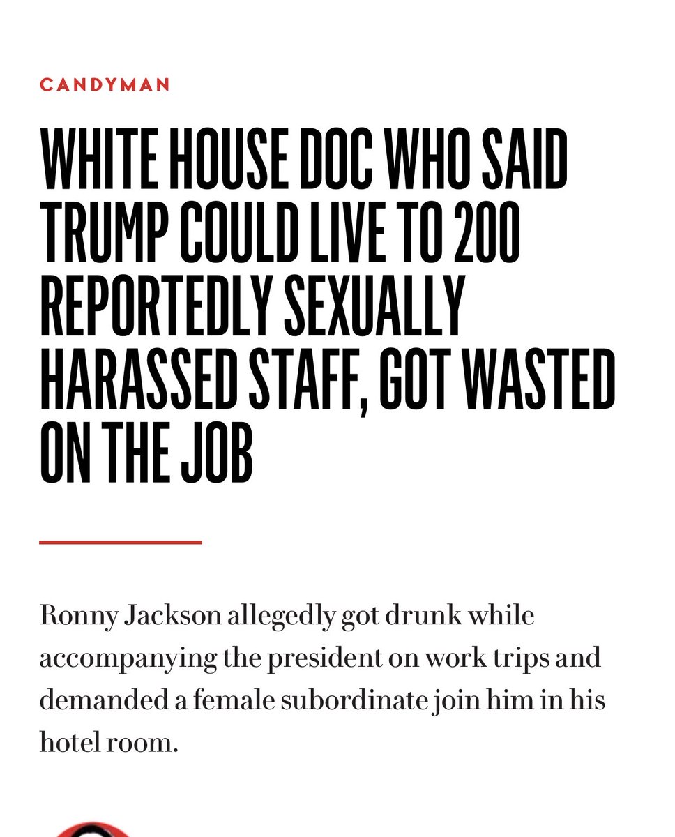 feistsheindlin on Twitter "RT BellaRisttaa “Remember Ronny Jackson