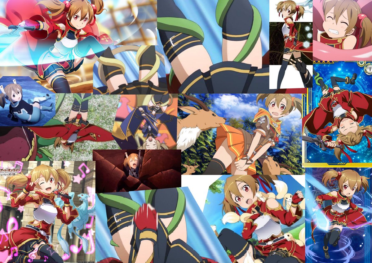 roripand's tweet photo. #ソードアートオンライン 
#シリカ
圧倒的妹系ヒロイン。触手に捕まってパンツ見えないようにスカート押さえるのが鉄板ネタのロリコン歓喜なキャラ。おまけに衣装もミニスカニーソがほとんど。 https://t.co/ngtOyxFlpq