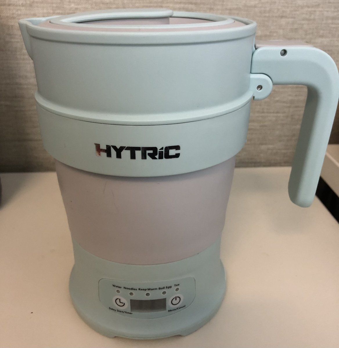 Purchased this collapsable portable kettle from <a href="/amazon/">Amazon</a> for making my tea at work and works great so far. Hold lots of water and even has different settings depending on what you are heating the water for! Looking forward to seeing how it does long term!