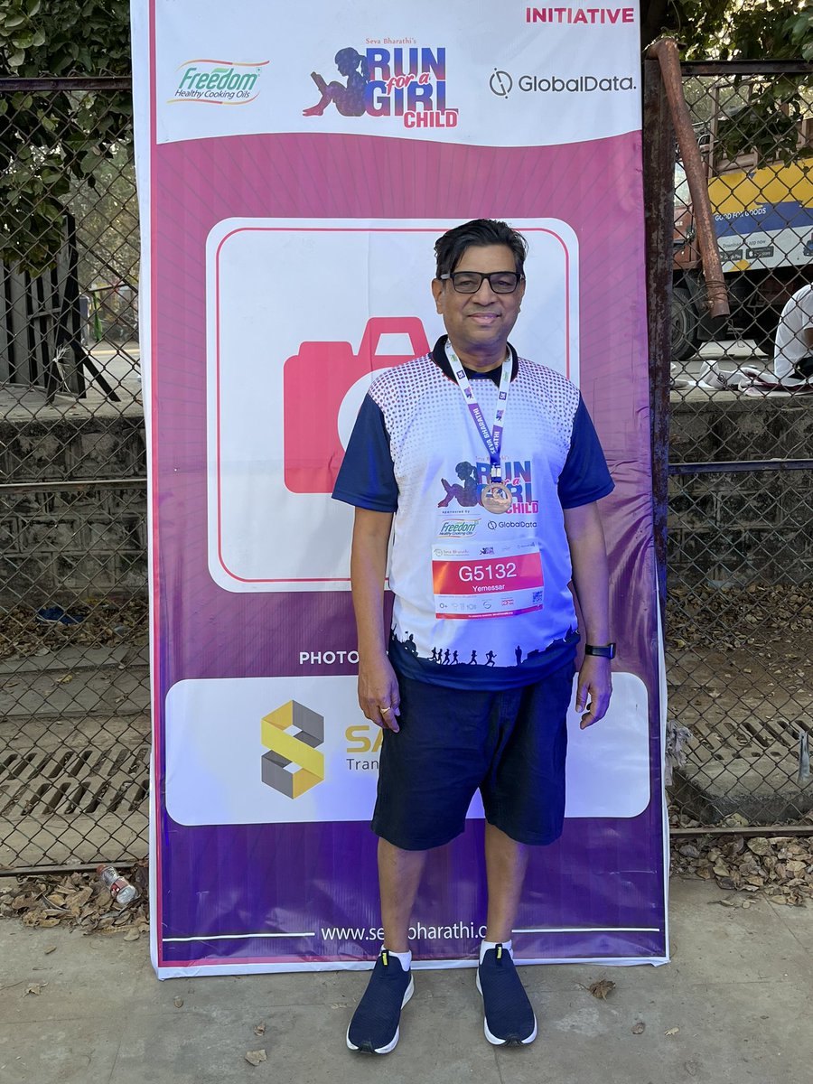 @sevabharathitg @globaldataplc @FreedomOil_In Enjoyed the Run for the Girl Child. Very well organised and great spirit by large numbers of people
