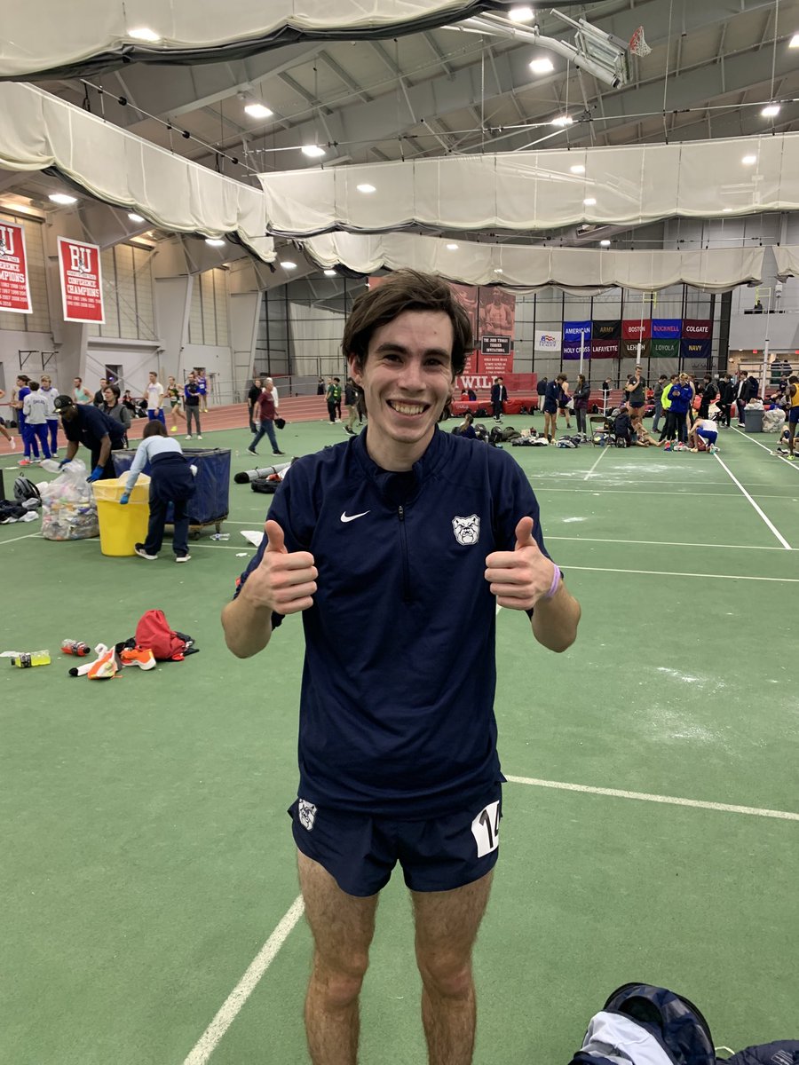 butlerXCTF's tweet image. Sub 14 for Jack McMahon! 🔥13:59.62  lifetime best moves him on to Butler’s All Time Indoor list! #Butler