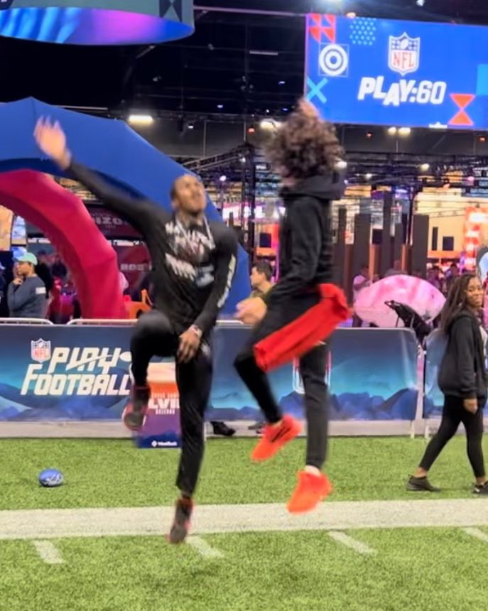 cywlarson's tweet photo. A big Thx 2 my adoptive Dad @jones_daze & my brothers @Jaylen_A_Jones & Navi Jones 4 including me in 2023 NFL Family & Football Breakfast Event at the 2023 @SuperBowl had a great time 🤟🏻🤙🏼 #NFLDad #brothersfromanothermotherfather #MTXE @QBManuch @cywsdad @CyWsmom @ACPFootball17 https://t.co/siMw0Vo1RK
