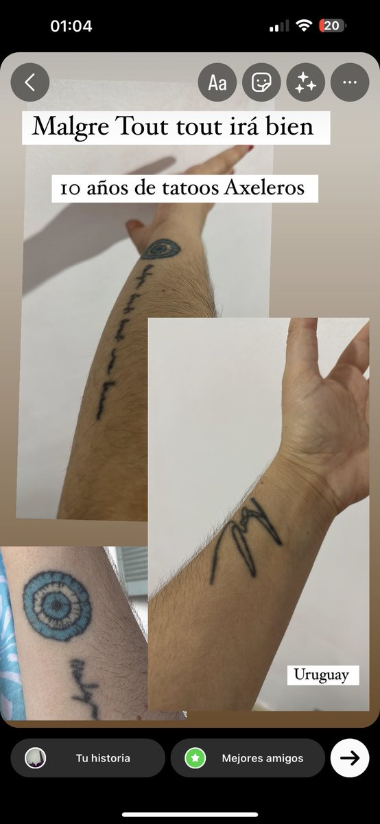 jvpf17's tweet photo. @AxelOficial Pronto nos volvemos a encontrar en el #sodre #Uruguay siempre presente desde tus inicios . Acá algunos de los tatoos de los últimos 10 años de estos más de 20 Justo a tu música . https://t.co/2uPgqoMUgS