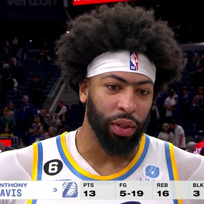 AD did it all in the Lakers' BIG win against the Warriors 💪