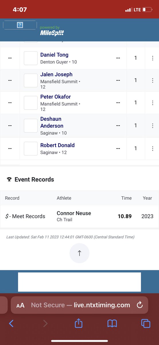 ConnorNeuse01's tweet image. Solid opener for my 100M 10.89 #speed blessed to see these rankings😅 3rd in the US sounds nice!!!