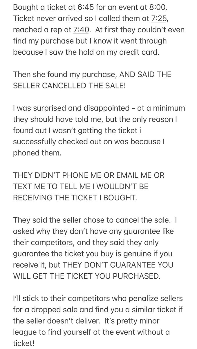 bowlingframe's tweet image. #tickpick avoid - they leave you high n dry!  @TickPick