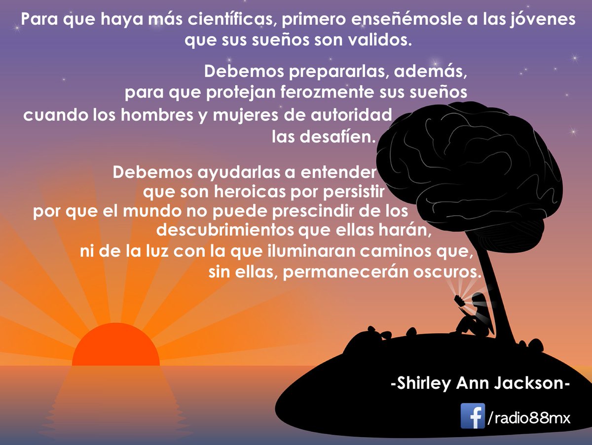 Radio88mx's tweet photo. #DiaDeLaMujerYLaNinaEnLaCiencia https://t.co/JeSTOmAxzt