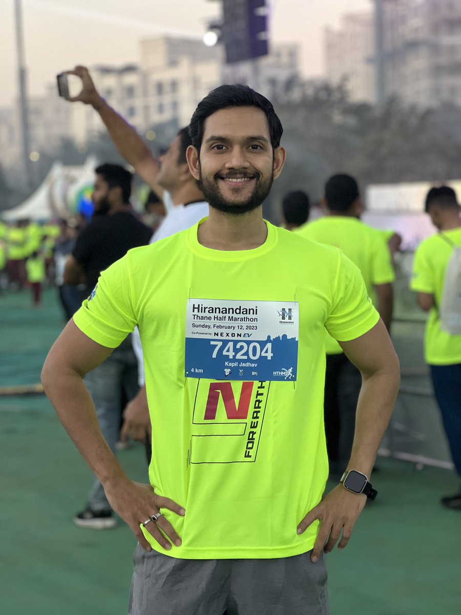 Fittrwithkj's tweet photo. Went a mini jog this morning
Hiranandani Thane Half Marathon
#4kRun https://t.co/vuveFRm5s3