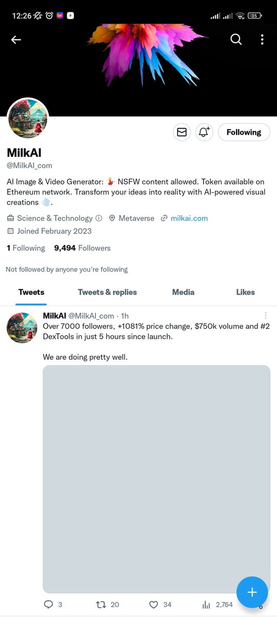 azhexd's tweet photo. @crypto_inez @MilkAI_com Done https://t.co/N8ojAP56cw