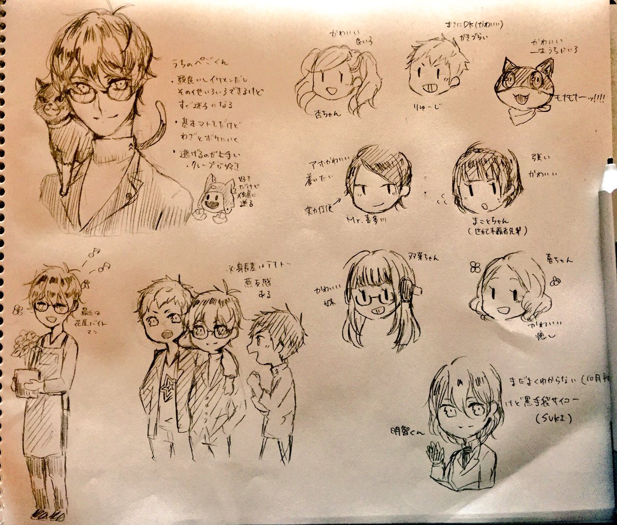 まとめてないぺっそな絵が出てきたぞ 