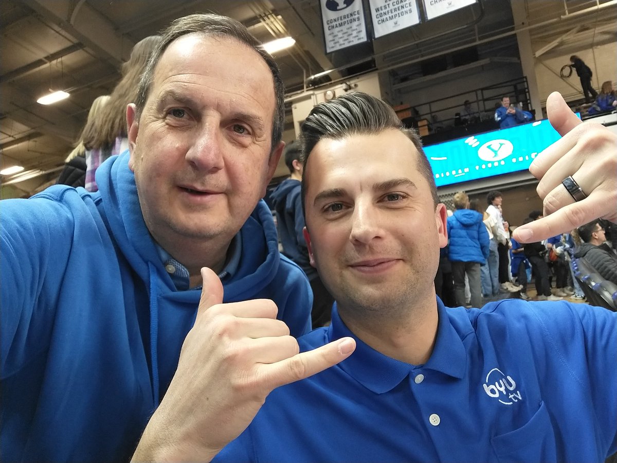 So this happened. Jarom made the most awesome set by a non player of the year. #BYUMVB #gocougs #byusn