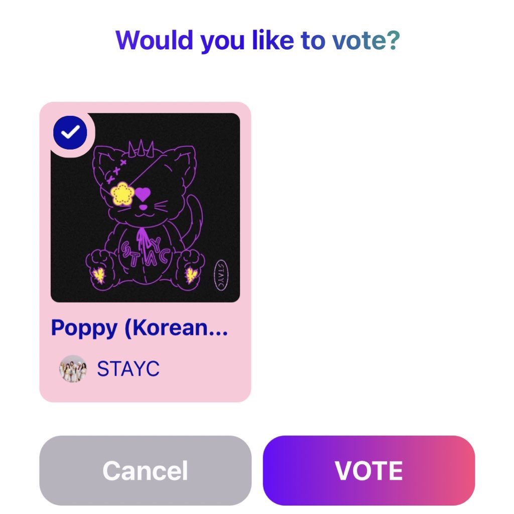 All Chart App Voting 