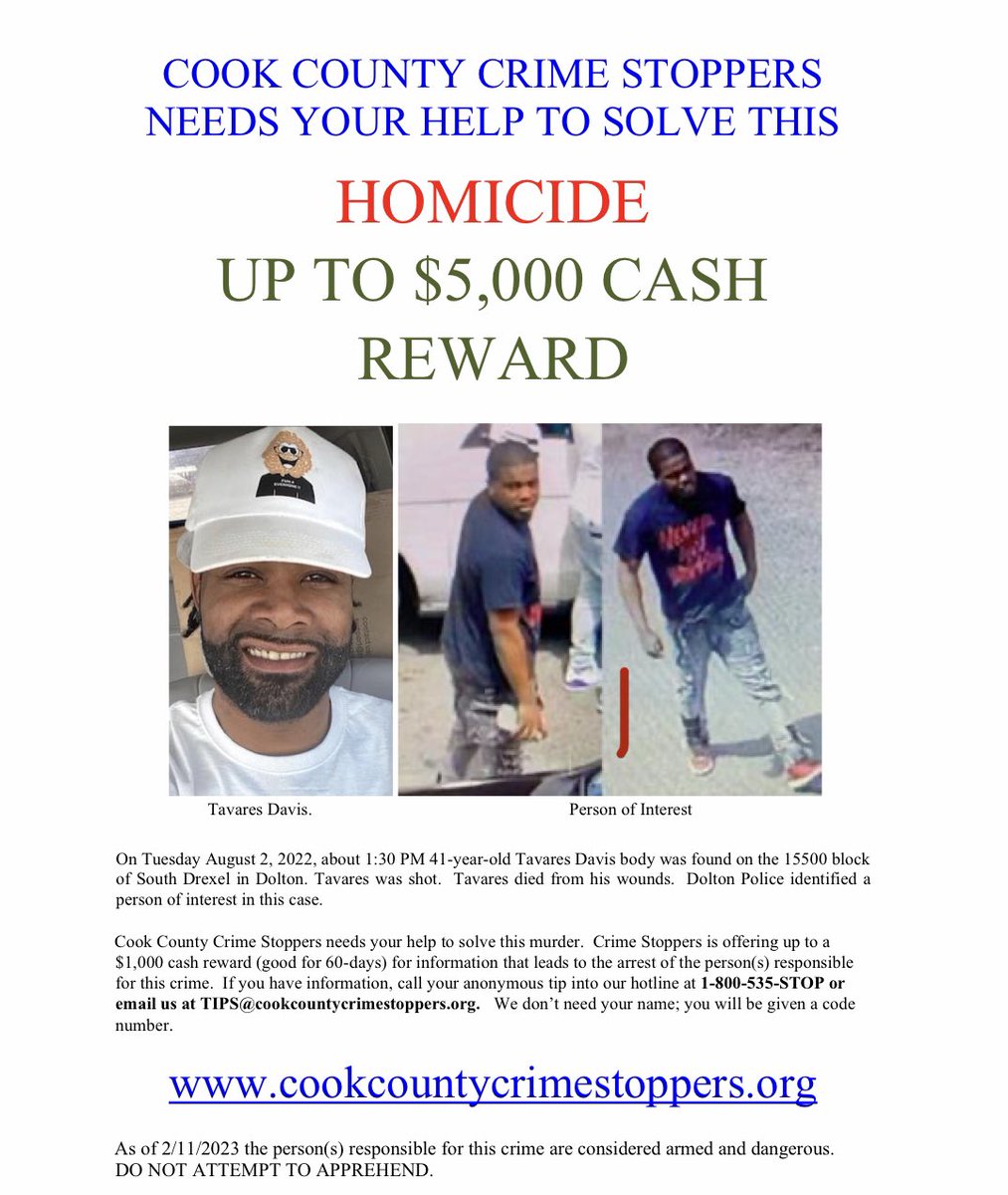 1funnelcakeman's tweet photo. Please share…

I have solicited the help of Crime Stoppers to assist with my husband’s case. We need justice for my husband! I will NEVER stop seeking justice until there’s a conviction and accountability for what they did to my husband and our family! Someone knows something… https://t.co/gfuhPHxHBP