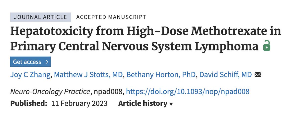 Joy Zhang (@joyczhang) on Twitter photo As I’m finishing residency interviews for #Match2023, excited to share my 1st author pub in <a href="/NeuroOnc/">SNO</a> Practice and grateful for all I’ve learned from <a href="/UVANeurology/">UVA Neurology</a> <a href="/uvagastro/">UVA GI Hep</a> <a href="/MedicineUVA/">UVA School of Medicine</a>
academic.oup.com/nop/advance-ar… As I’m finishing residency interviews for #Match2023, excited to share my 1st author pub in <a href="/NeuroOnc/">SNO</a> Practice and grateful for all I’ve learned from <a href="/UVANeurology/">UVA Neurology</a> <a href="/uvagastro/">UVA GI Hep</a> <a href="/MedicineUVA/">UVA School of Medicine</a>
academic.oup.com/nop/advance-ar…