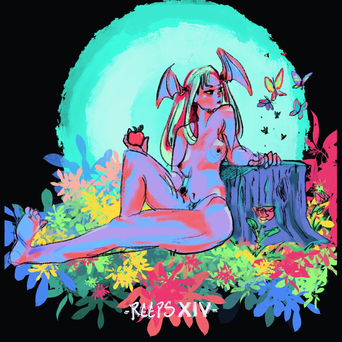 ReepsXIV's tweet photo. Master of throwing down digital paint without any color theory knowledge ╮ (. ❛ ᴗ ❛.) ╭ https://t.co/OfNf2f8Is7